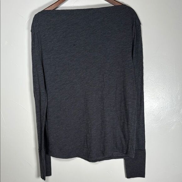 We the Free Kimmi Long Sleeve Top Gray Women's Size Large *SPOTS* - Picture 6 of 13